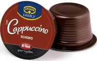 Beispielhafte Kaffeekapsel mit Milchpulvermischung